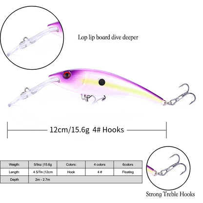 3 1/3in 3/14oz Minnow Fishing Lures