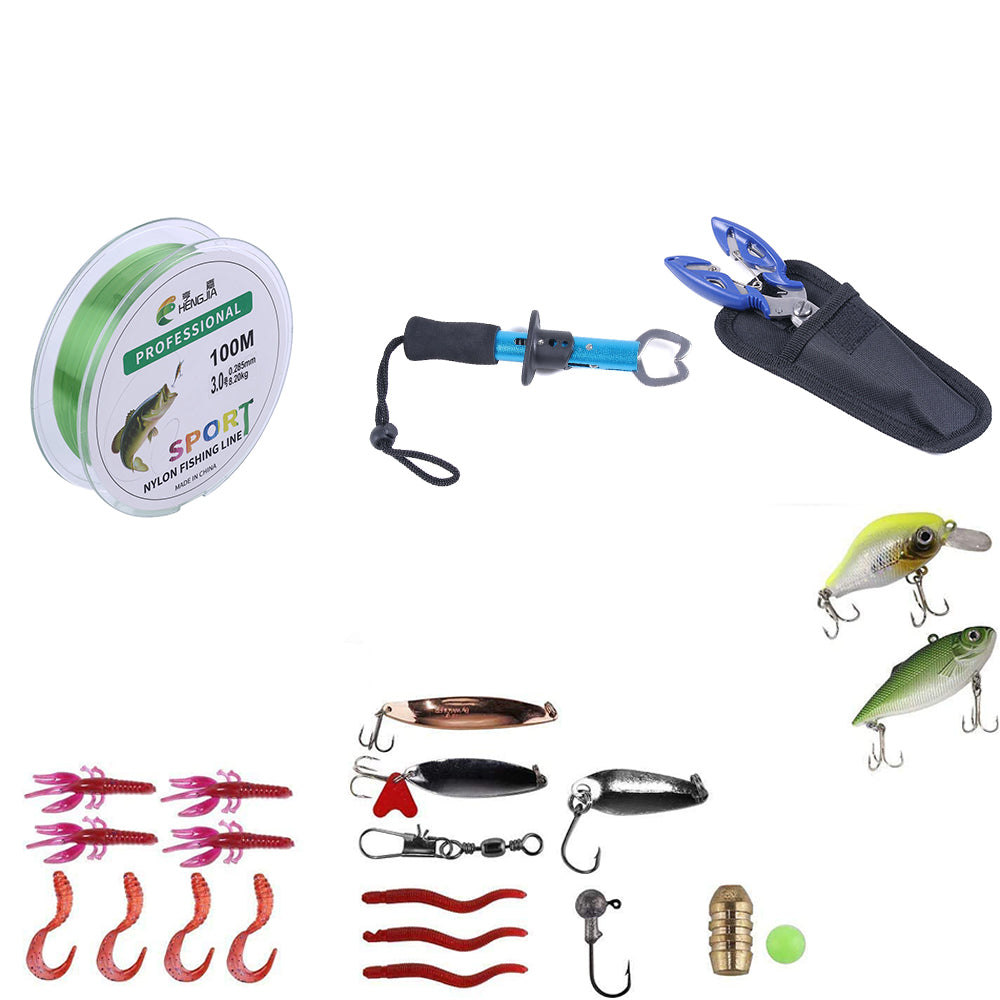 Fishing Combos Full Fishing Kits Telescopic Fishing Rod Reel Set – Hengjia  fishing gear