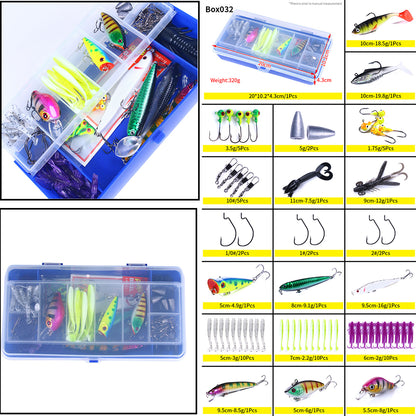 Ratio 6.3:1 Baitcasting Reel Rod Combos Fishing Lure Box Sets