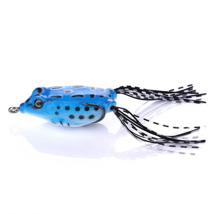 5pcs/box Rubber Frog Soft Plastic Fishing Lure Topwater Snakehead Bass16.4g  57mm