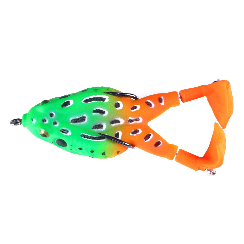 Double Propeller Frog Bait with Rotating Leg