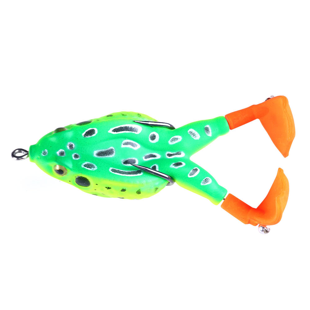 Double Propeller Frog Bait with Rotating Leg