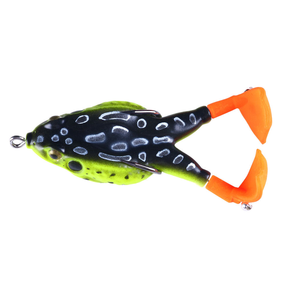 Topwater Frog Bass Lures Freshwater Double Propeller Frog Bait with  Rotating Leg Bait for Bass Trout Pike Lures Lifelike Soft Silicone Fishing  Lure – Hengjia fishing gear