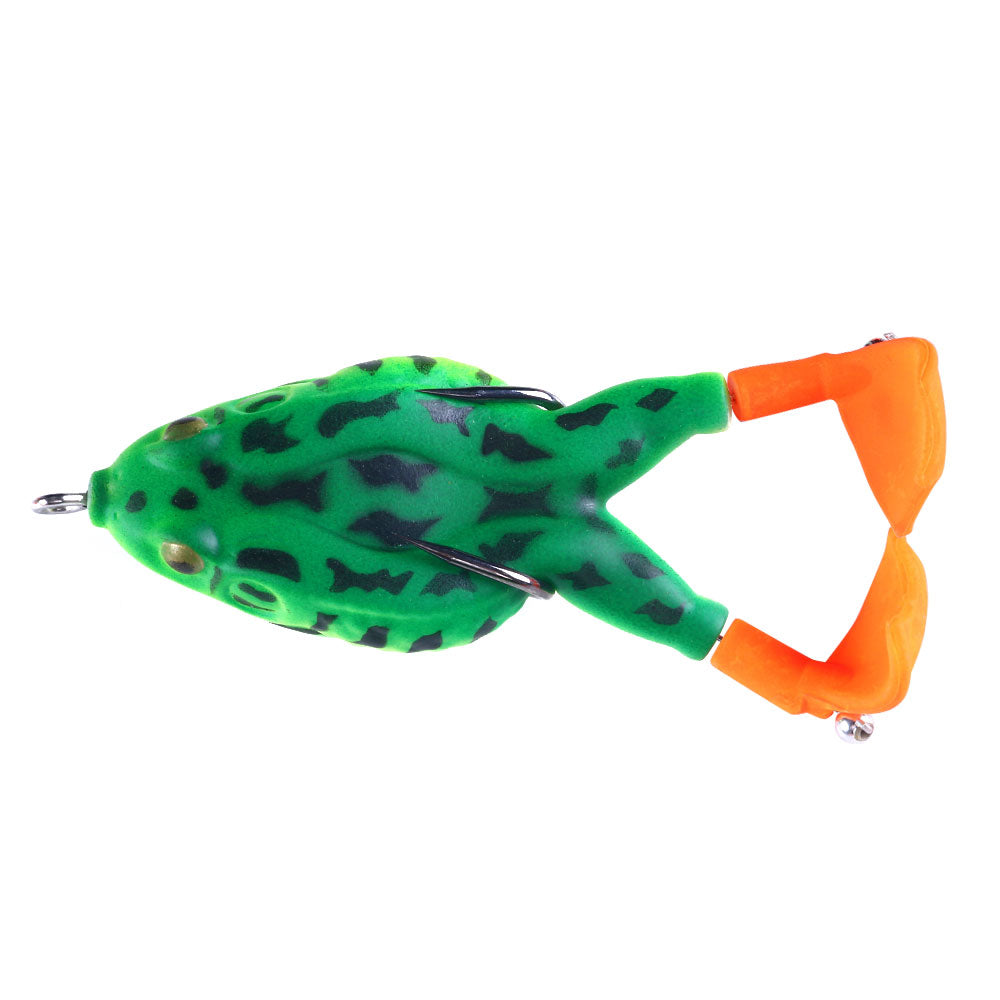 Double Propeller Frog Bait with Rotating Leg