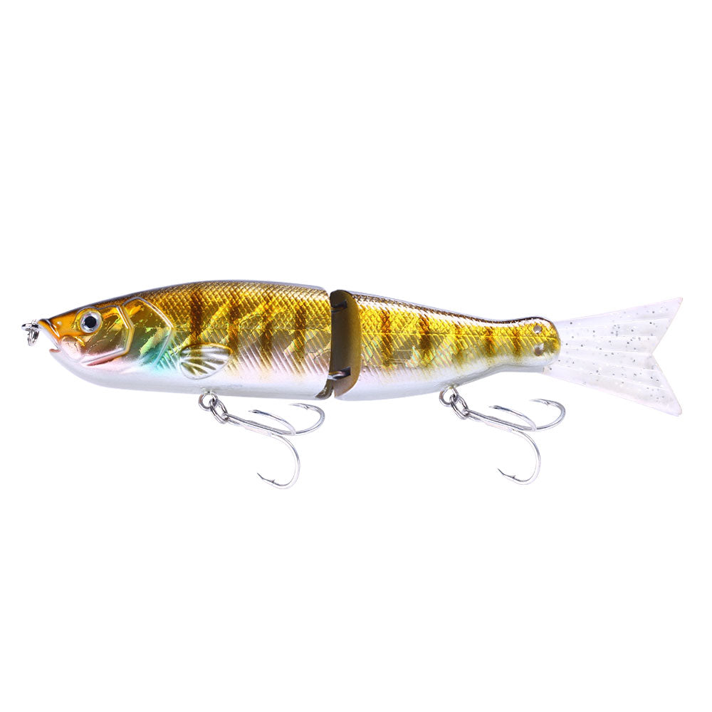 BESPORTBLE 1pc Knotty Fish Bait Trout Fishing Gear Multi Jointed Bass Lures  Swimbaits Lures Sea Water Lure Clear