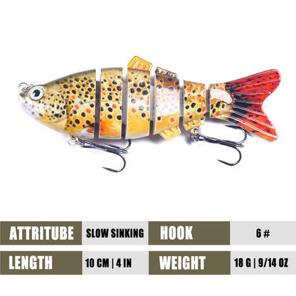 HENGJIA PE018 10cm/13g Propeller Tractor Shaped Hard Baits Fishing Lures  Tackle Baits Fit Saltwater and Freshwater (3#)