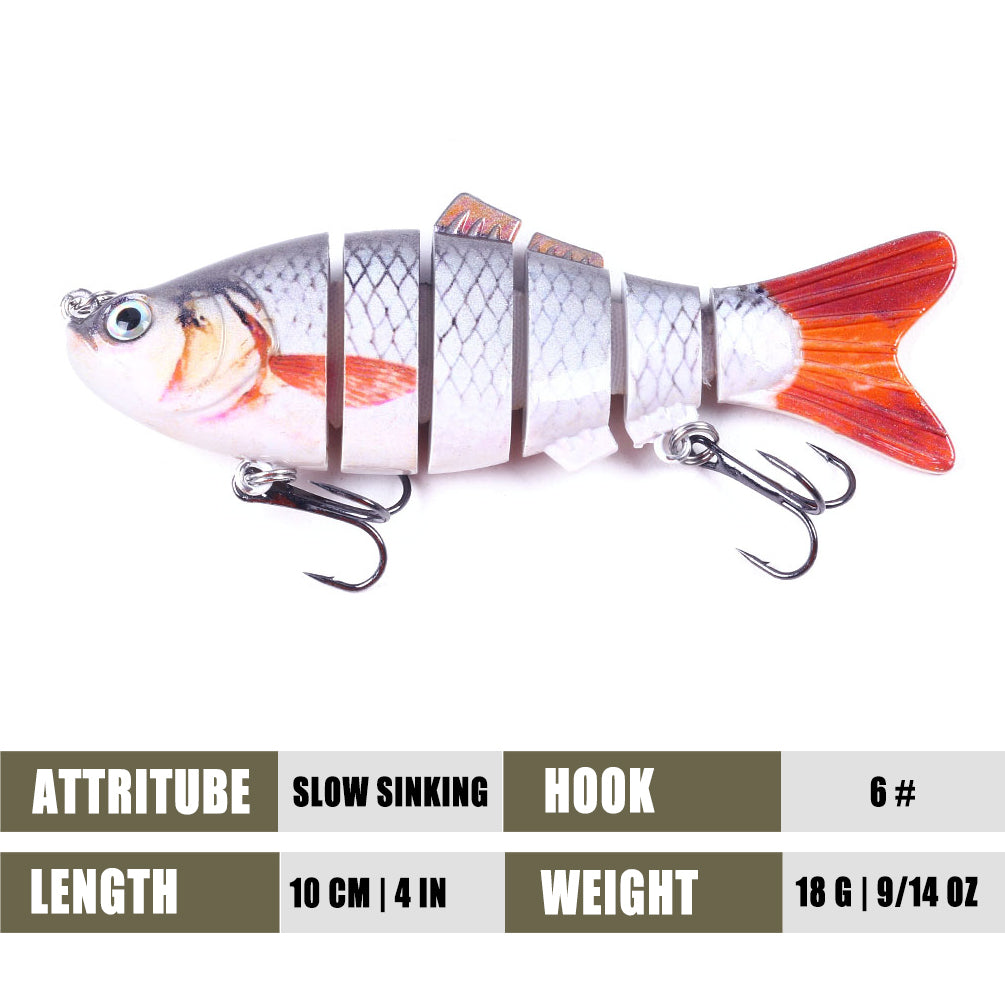 croch fishing lures multi jointed Fishing Bass Lure Multi Jointed Bait Segment Lifelike Trout HENGJIA – Hengjia fishing gear