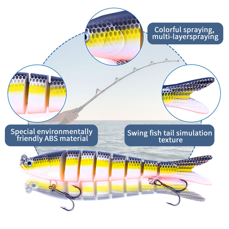 Fishing Lures Multi Sections Squid Saltwater 3d Minnow Fishing Lures  Swimbait