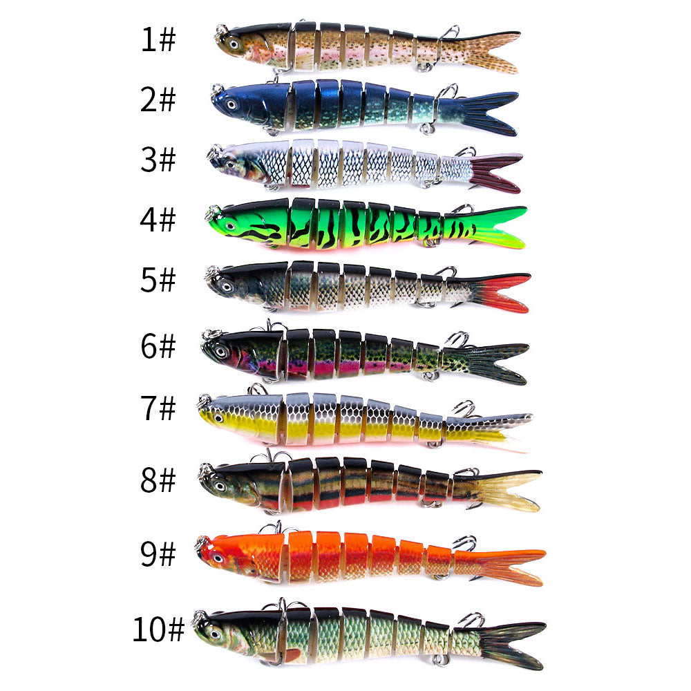 10CM 11.4G 8-Sectons Jointed Swimbait Lure