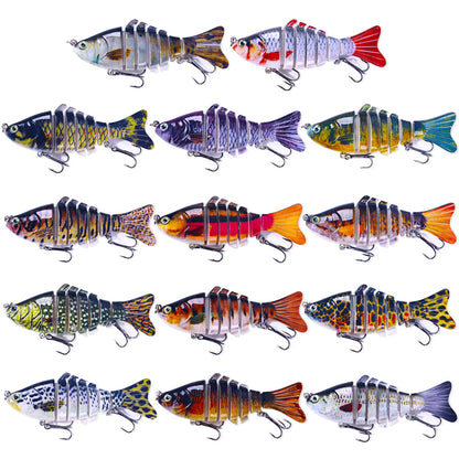 3.93'' 0.52oz 6-Segments Multi Jointed Bait Hard Plastic Fishing Lures – Hengjia fishing gear