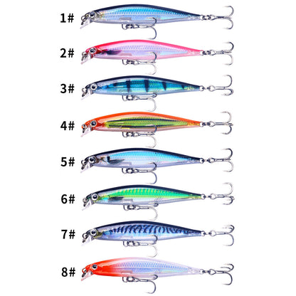 8CM 5.5G Long Casting Hard Minnow Lure Bait with Sharp Hook