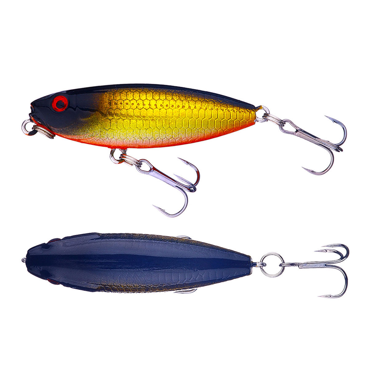 Topwater Popper Fishing Lures 80mm 16g Hard Stick Baits Light Reflection  Wobblers for Sea Bass (Color : 04, Size : 80mm 16g), Topwater Lures -   Canada