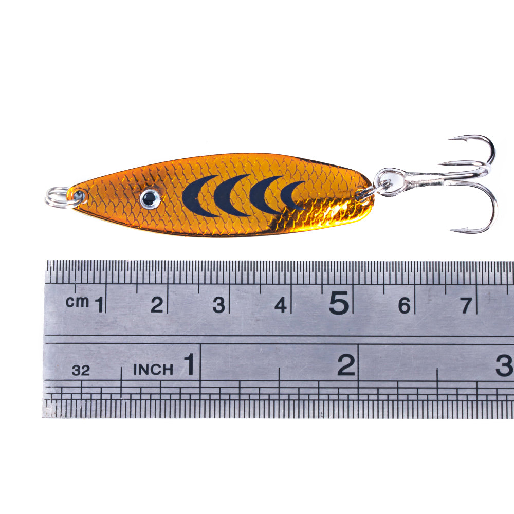 1.96'' 0.23oz Metal Spoon Lures with Black Shape