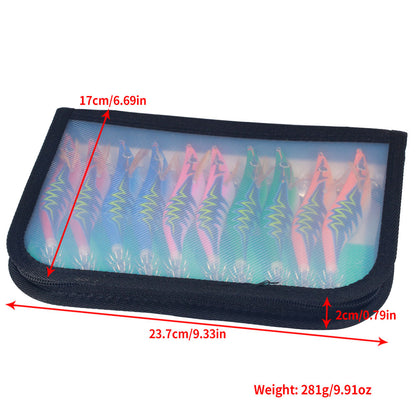 3.5# UV Squid Jig Lures Kit 10pcs/set