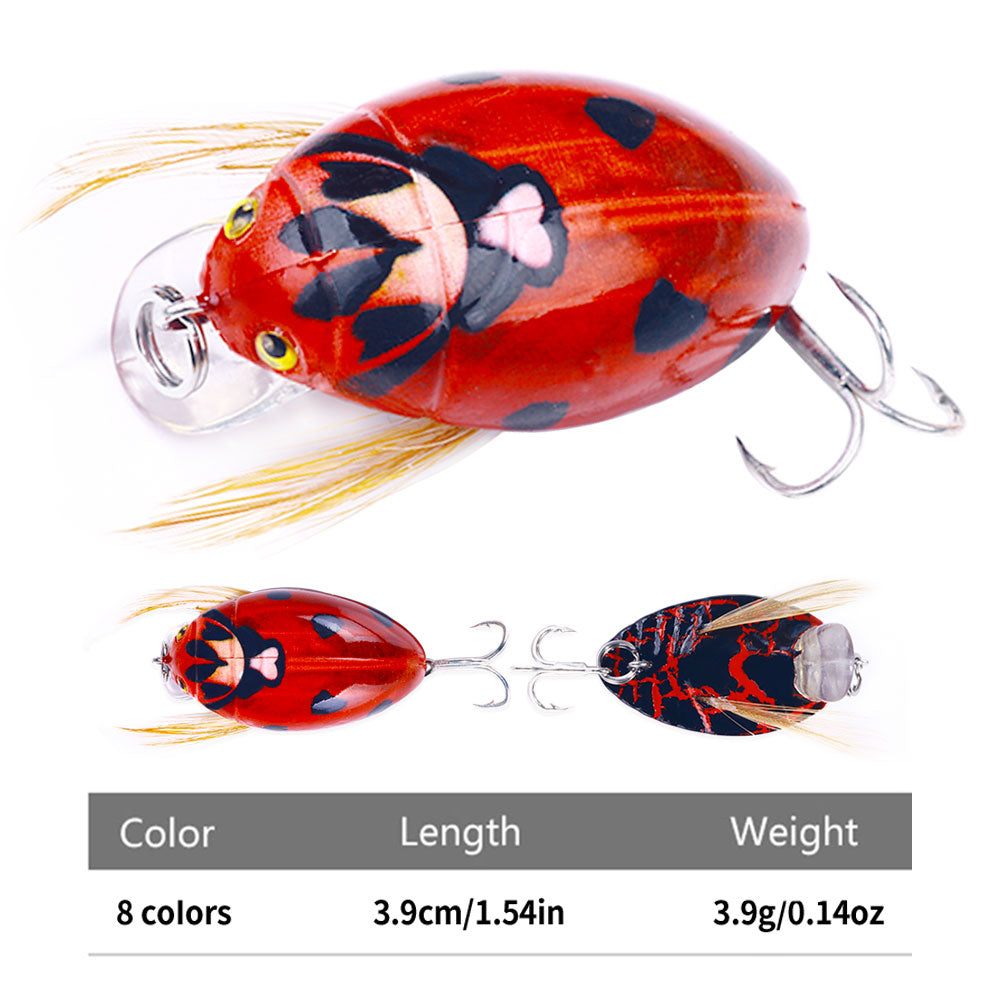 fishing beetle lures 1.49'' 0.14oz Beetle Shape Lures Hard Fishing Lure Artificial Lures|HENGJIA – Hengjia fishing gear