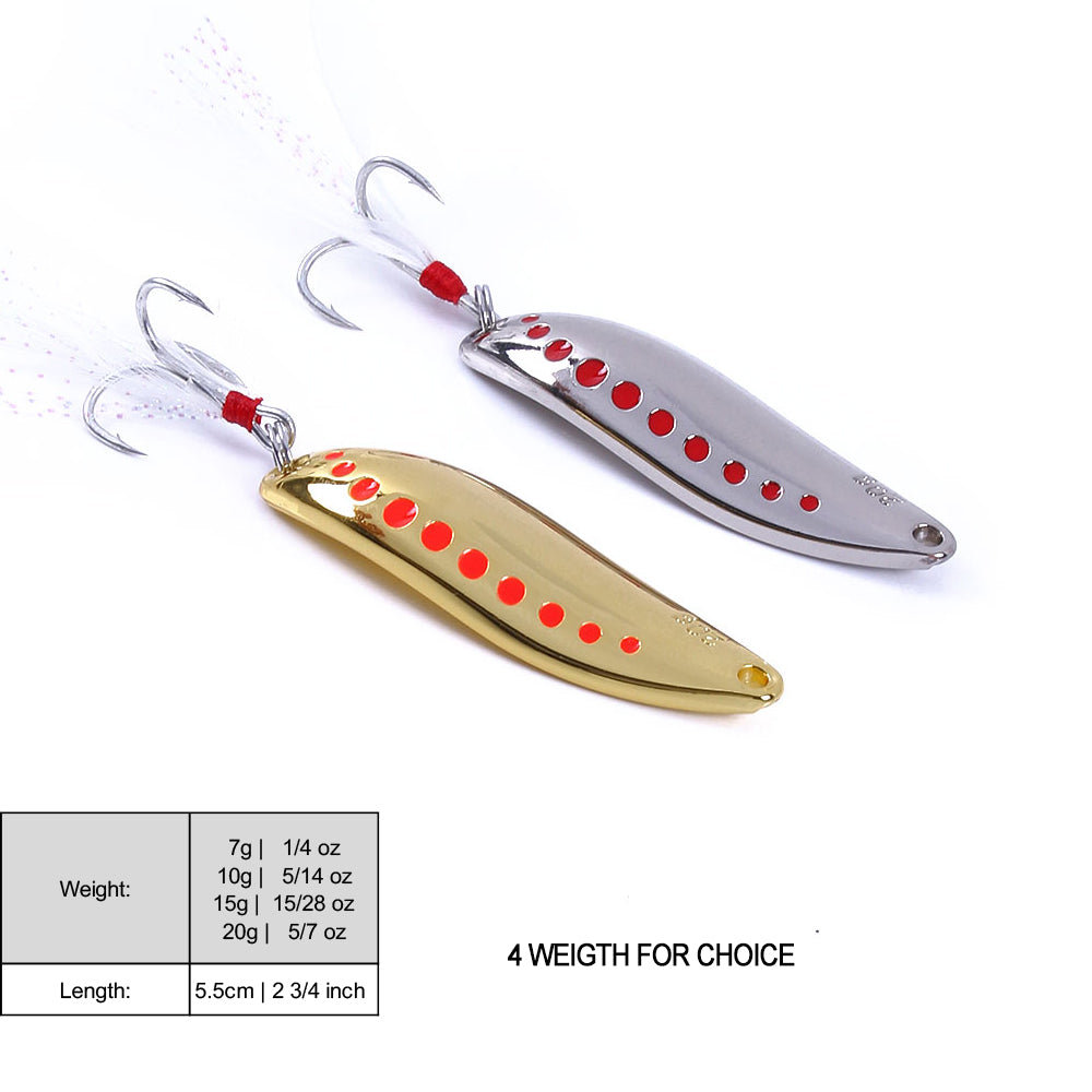 Leech Metal Spinnerbaits Spoon Lure