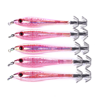 3 3/4inch 3/14oz Squid Colorful Jigs for Sea Fishing