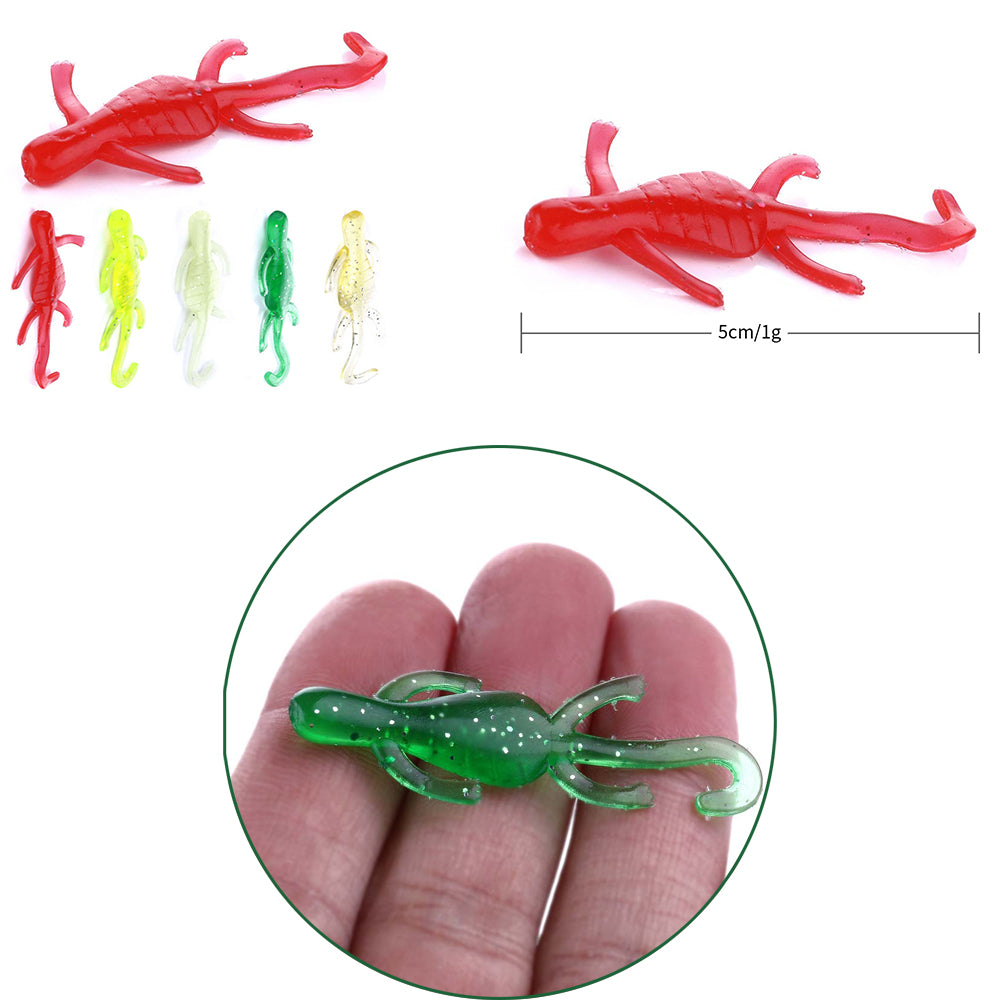 Soft Lure Lobster Bait Kits Rubber Worms Fishing Accessories