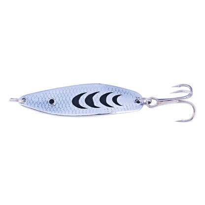 1.96'' 0.23oz Metal Spoon Lures with Black Shape