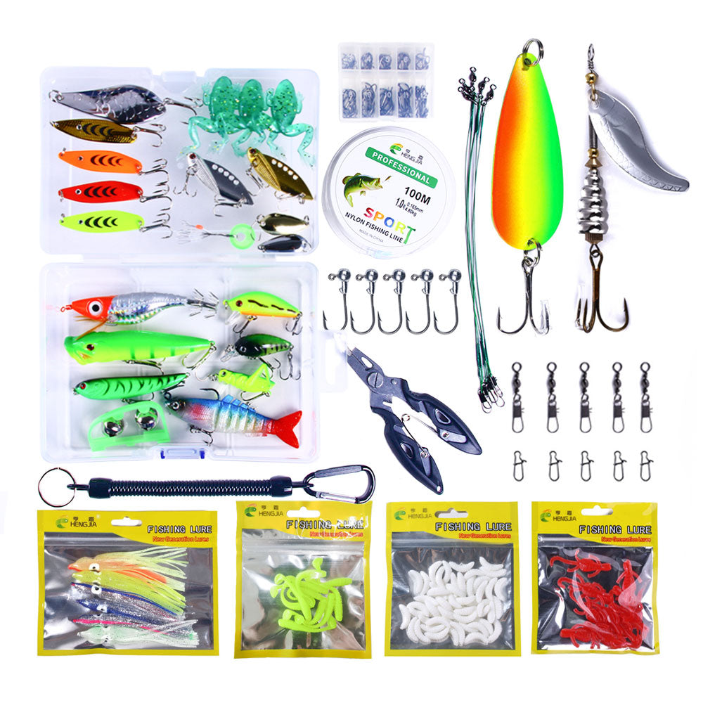 FUSIGO Bass Fishing Hook Lures Weights Kit, 140pcs Soft Bait Jig Fish Hooks  Set with Soft Plastic Lure and Worm Weight for Bass Freshwater Saltwater