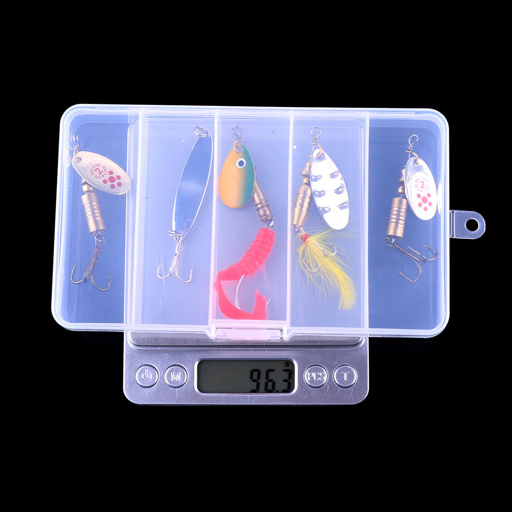 Spinner Fishing Lure Kits Sets for Bass Trout Salmon Hard Metal
