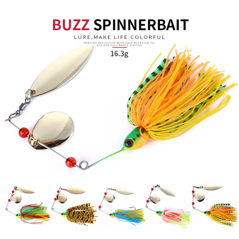Buy 6 Fishing Hard Spinner Lure Spinnerbait Pike Bass 18g/0.63oz