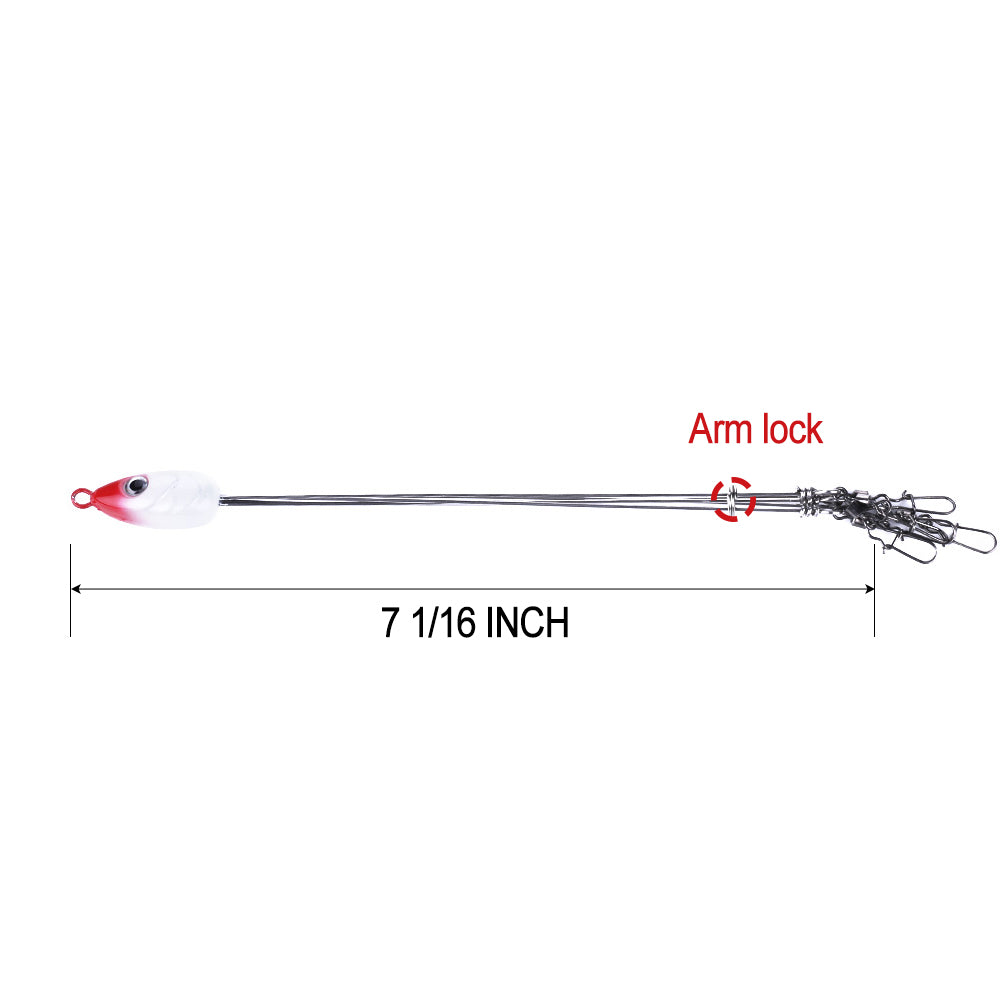 5 Arms Alabama Umbrella Rig Kit Balance Rig Jig Head Hook Tools – Hengjia  fishing gear