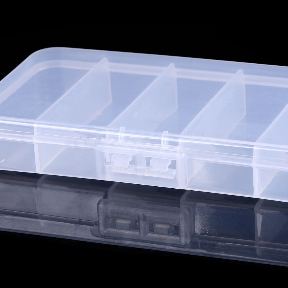 Transparent 5 Compartments Fishing Box QT024
