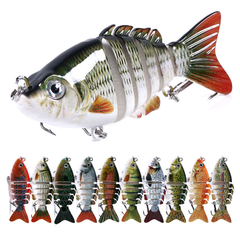3 1/7inch 13/28oz 6-Segments Jointed Lures Animated Fishing Lure