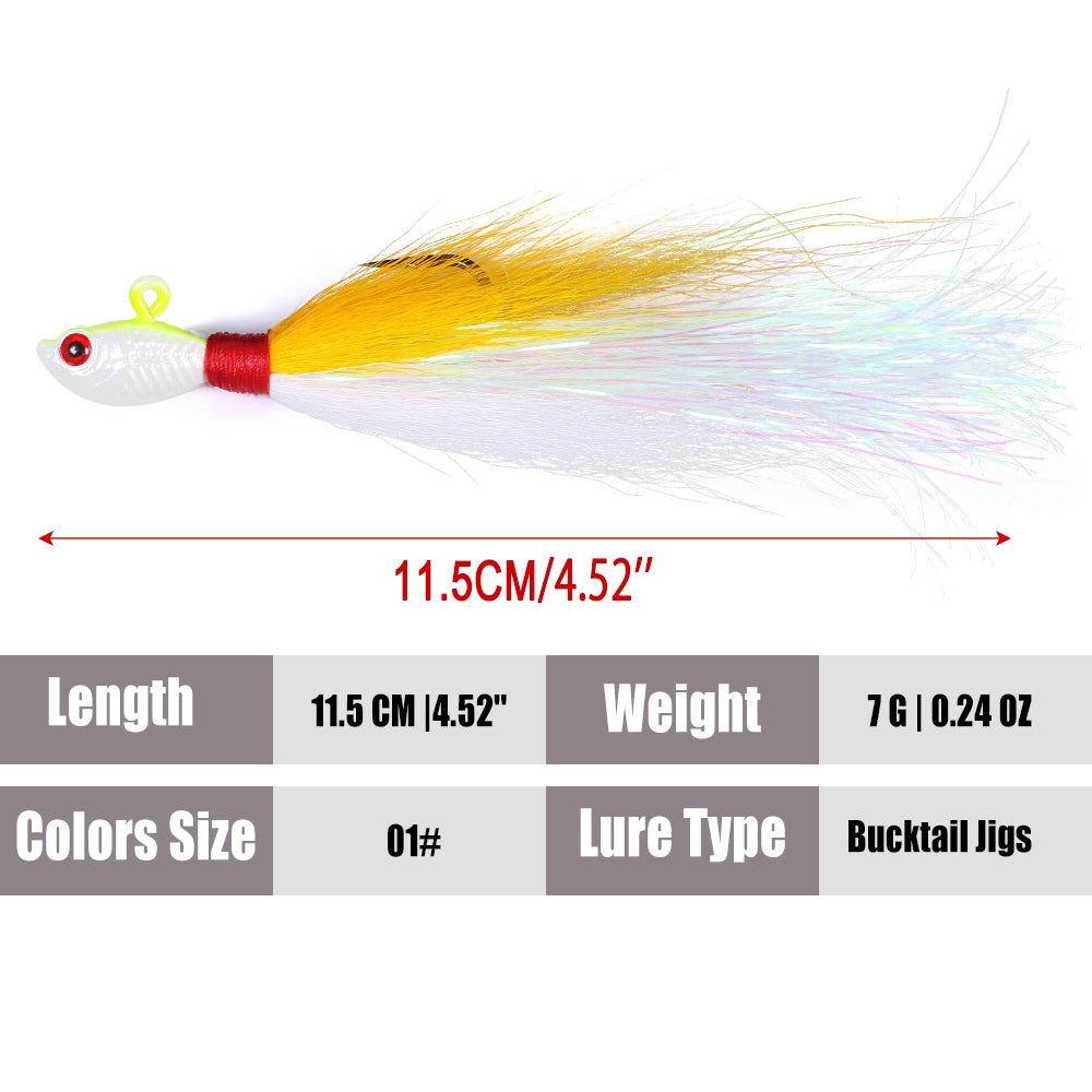 Bucktail Jigs Fluke Lures