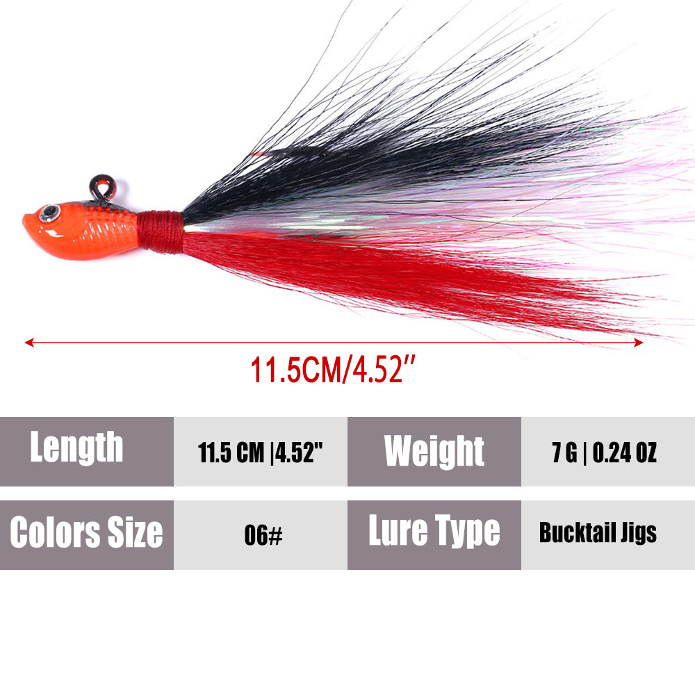 Bucktail Jigs Fluke Lures