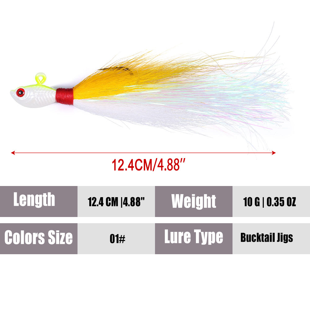 Bucktail Jigs Fluke Lures