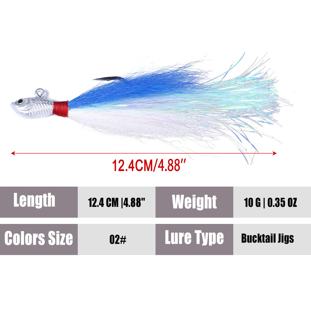 Bucktail Jigs Fluke Lures