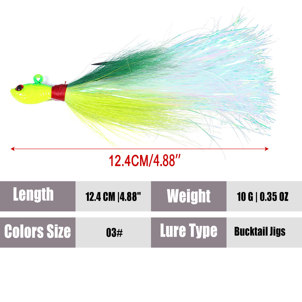 Bucktail Jigs Fluke Lures