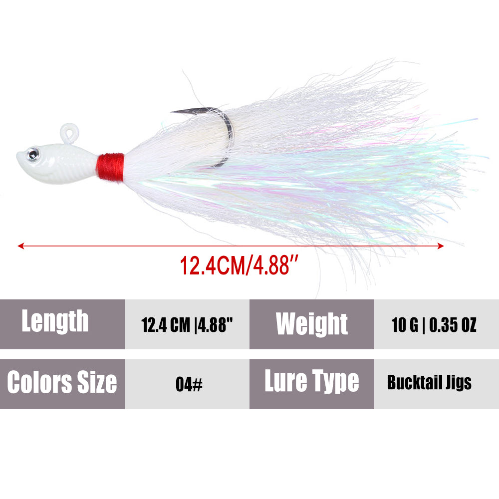 Bucktail Jigs Fluke Lures