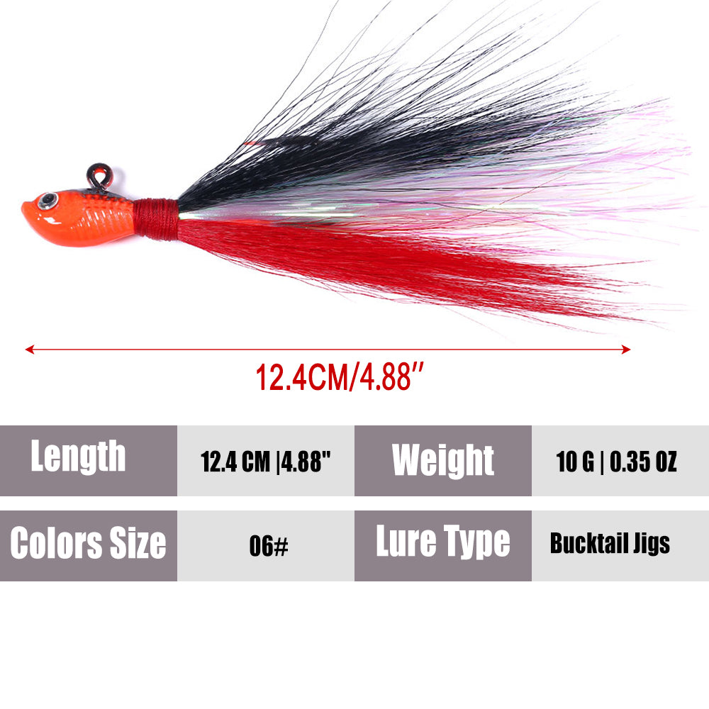 Bucktail Jigs Fluke Lures