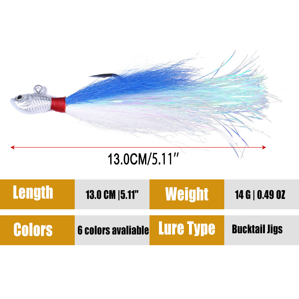 Bucktail Jigs Fluke Lures