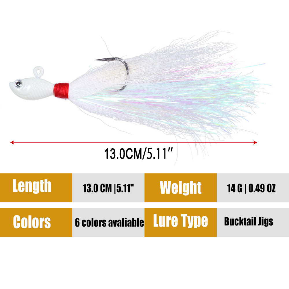 Bucktail Jigs Fluke Lures