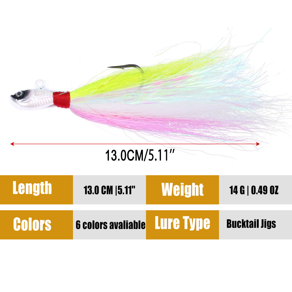 Bucktail Jigs Fluke Lures