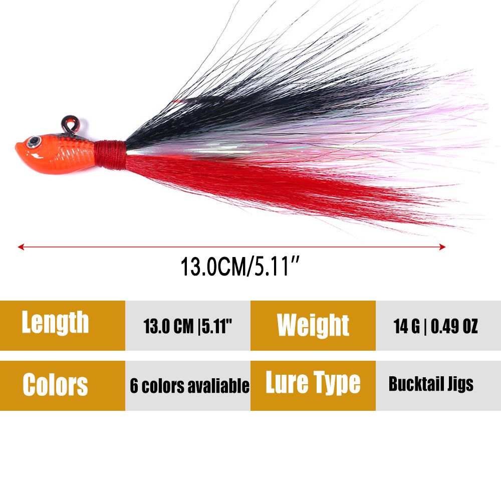 Bucktail Jigs Fluke Lures