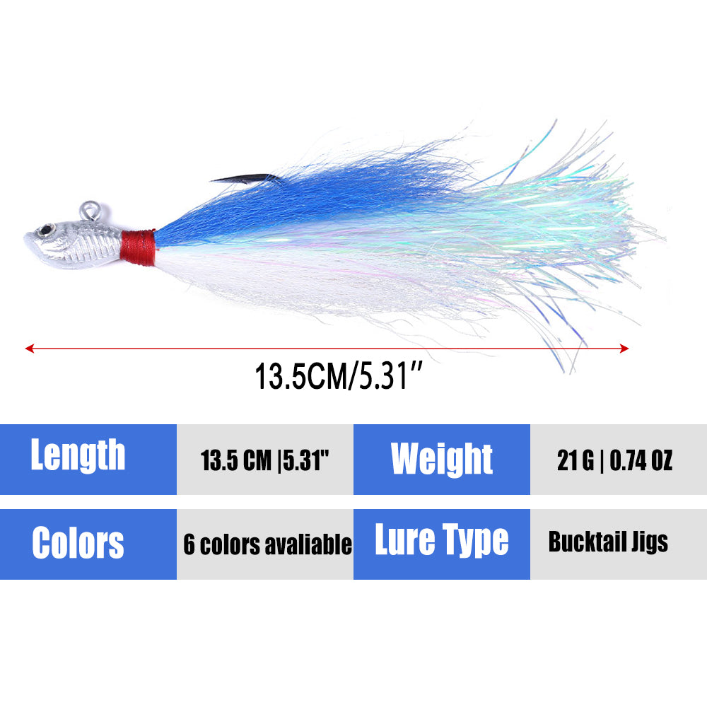 Bucktail Jigs Fluke Lures