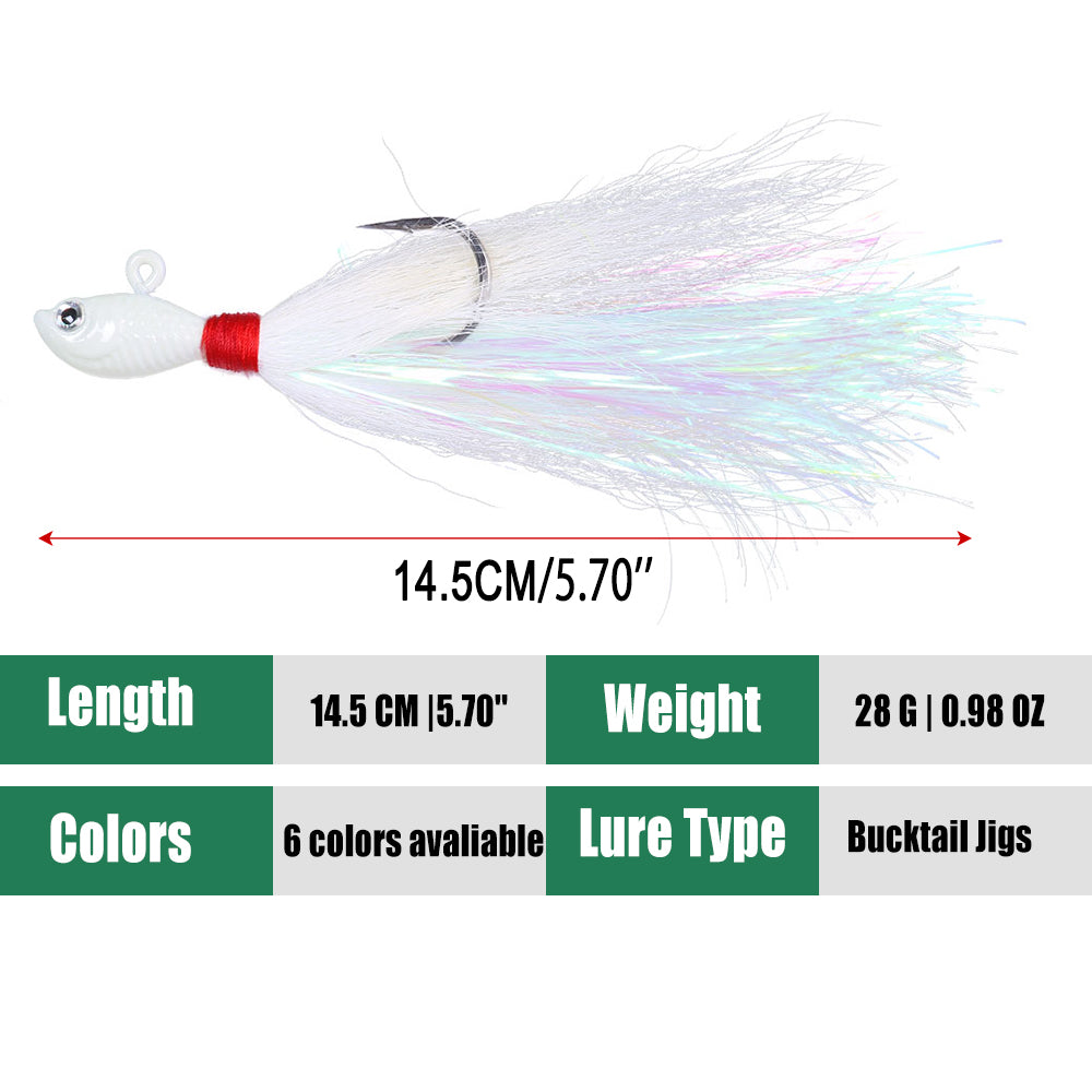 Bucktail Jigs Fluke Lures