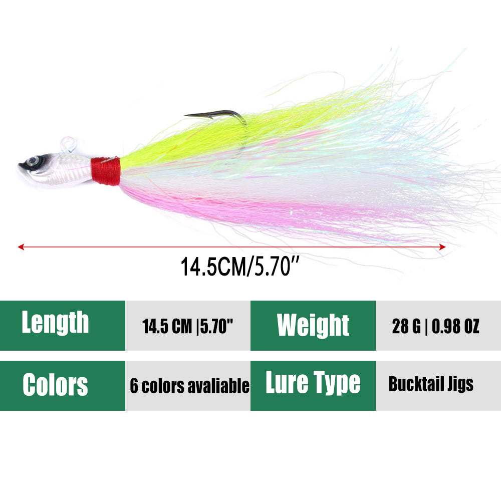 Bucktail Jigs Fluke Lures