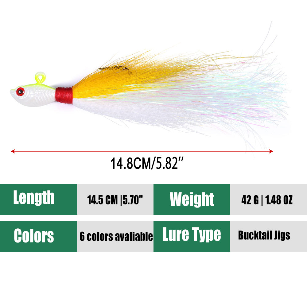 Bucktail Jigs Fluke Lures