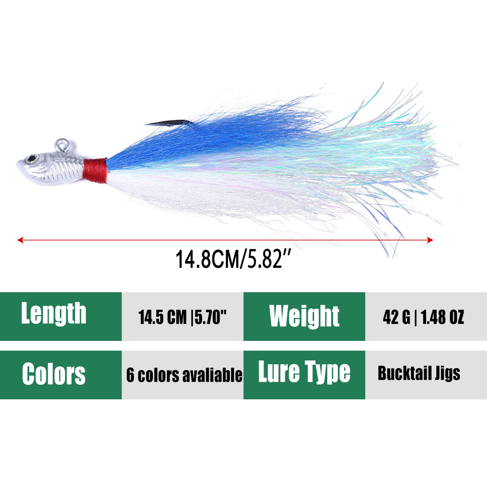 Bucktail Jigs Fluke Lures