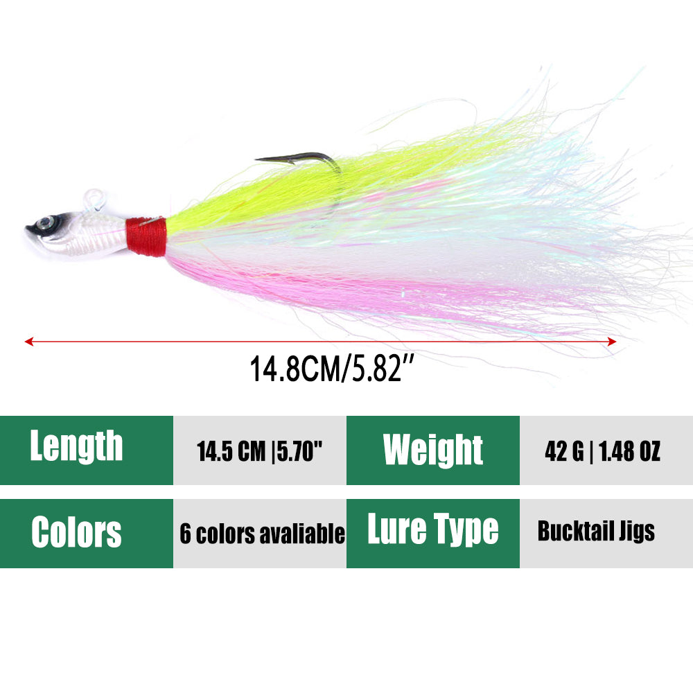 Bucktail Jigs Fluke Lures