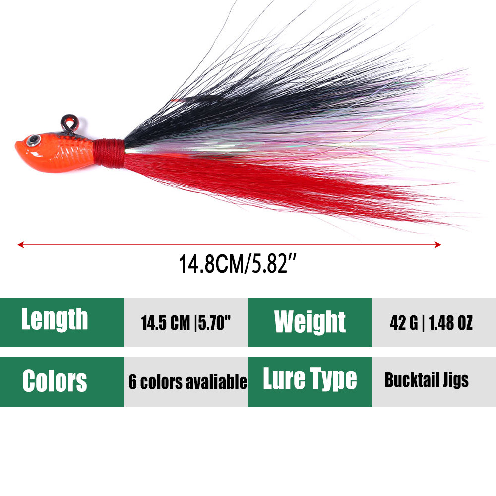 Bucktail Jigs Fluke Lures