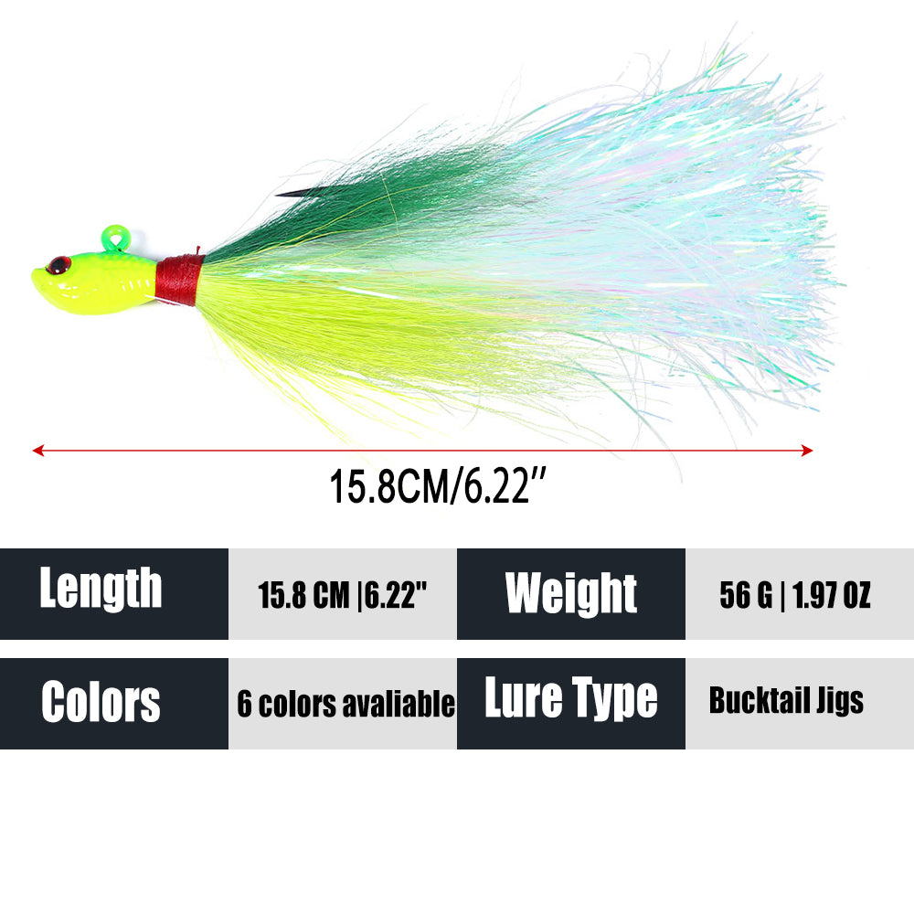 Bucktail Jigs Fluke Lures