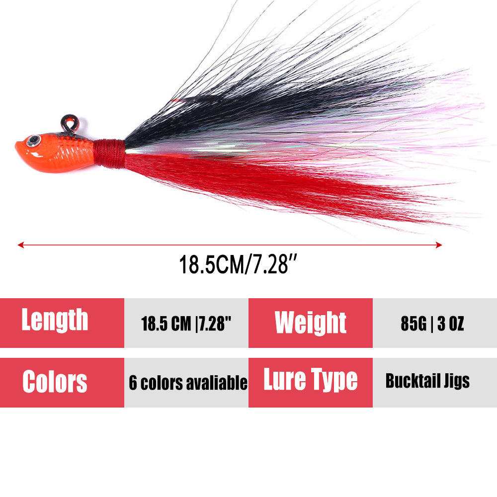 Bucktail Jigs Fluke Lures